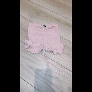 Baby pink crop top